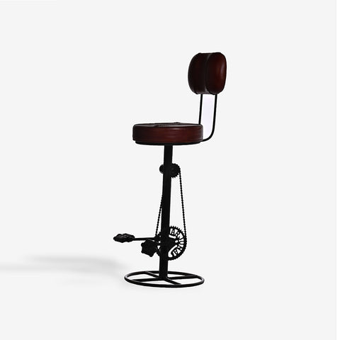 Barstol med cykelpedaler